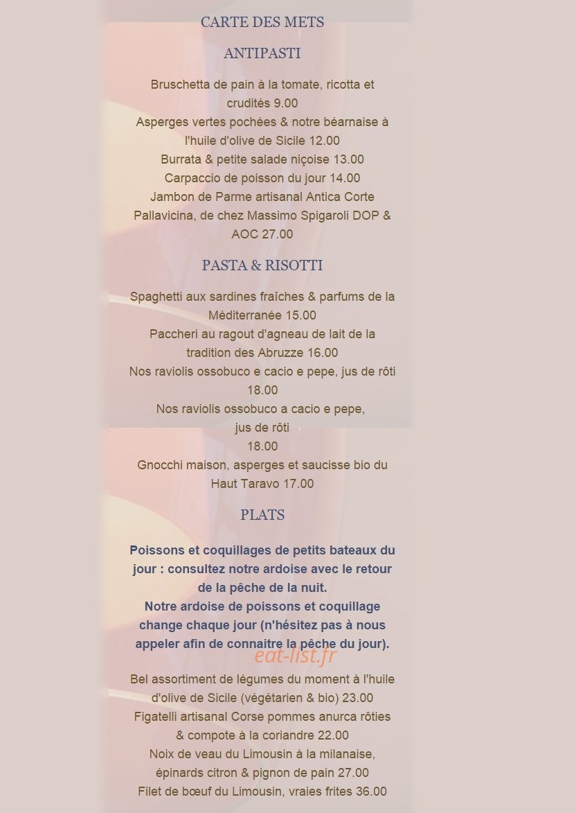 Le Patio Opéra — carte page 2