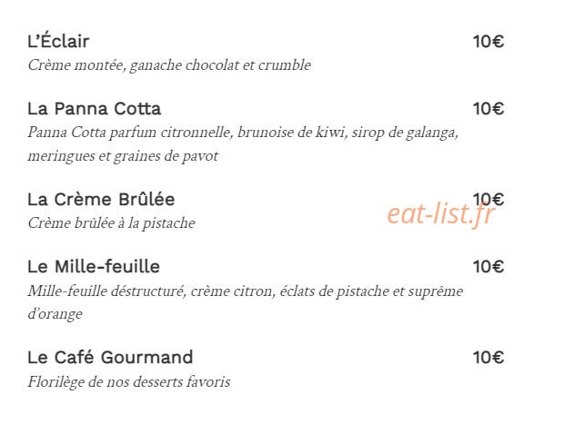 Le Petit Olympia — carte page 5