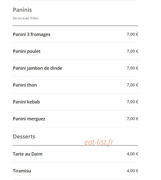 Le Rapide — carte page 2