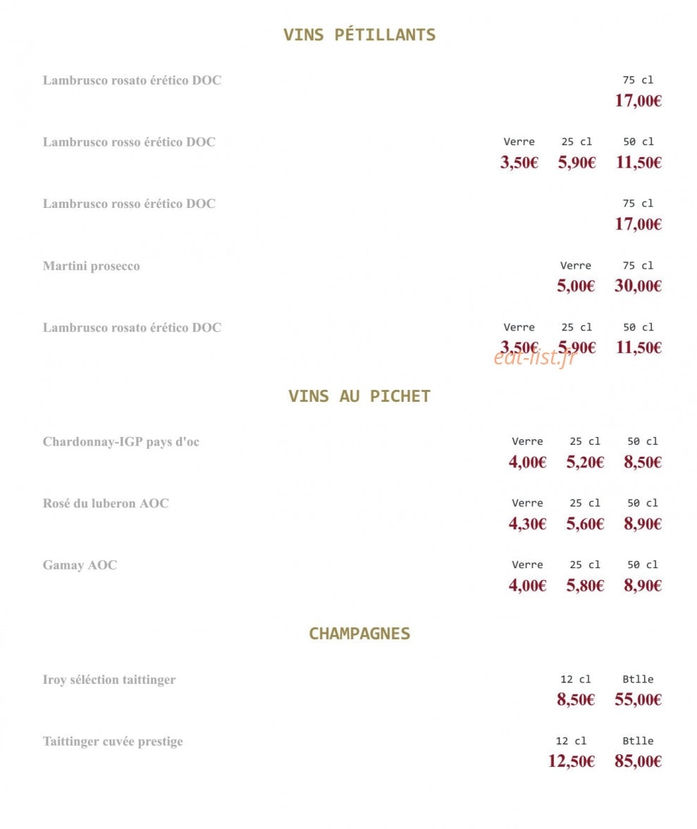 Le regent — carte page 19