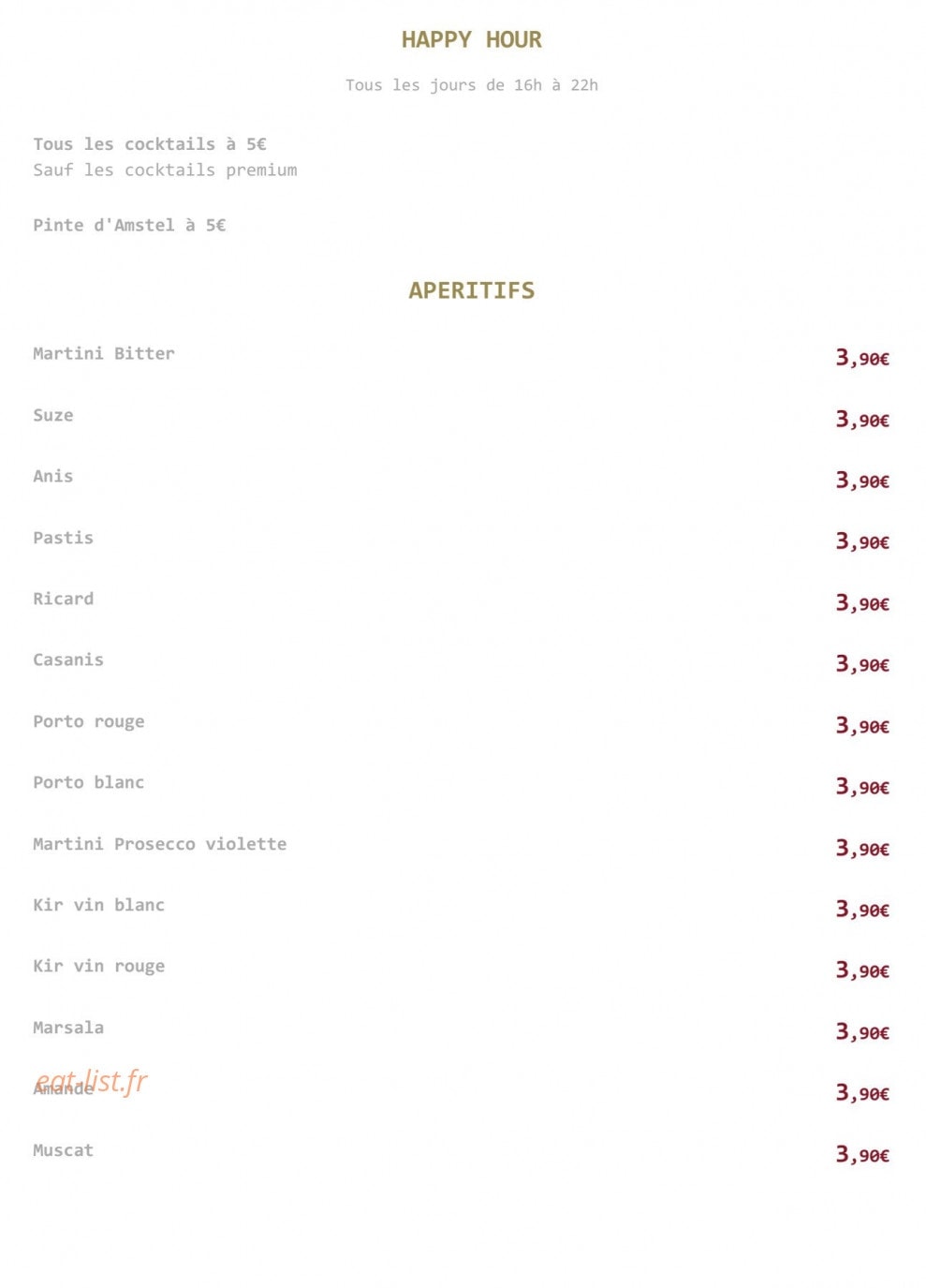 Le regent — carte page 14
