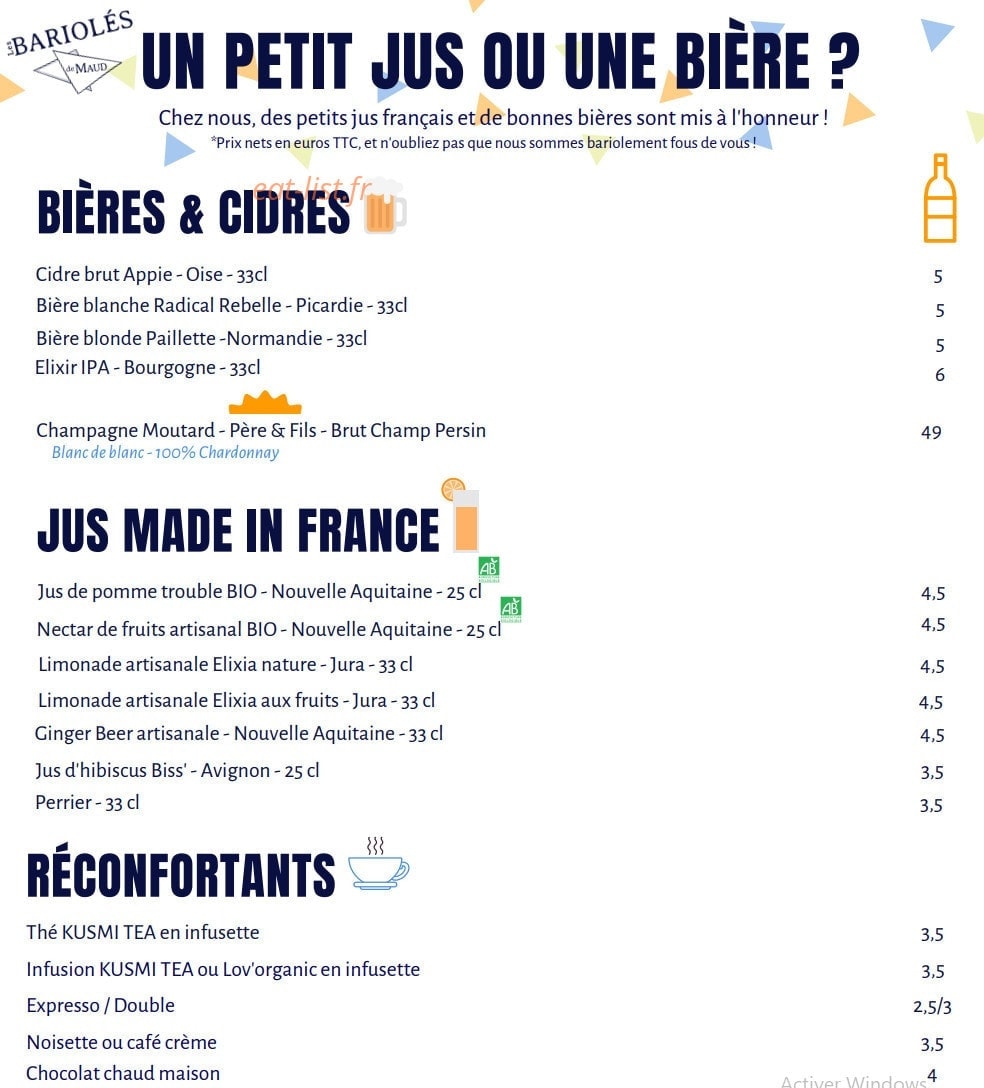Les Bariolés de Maud — carte page 6