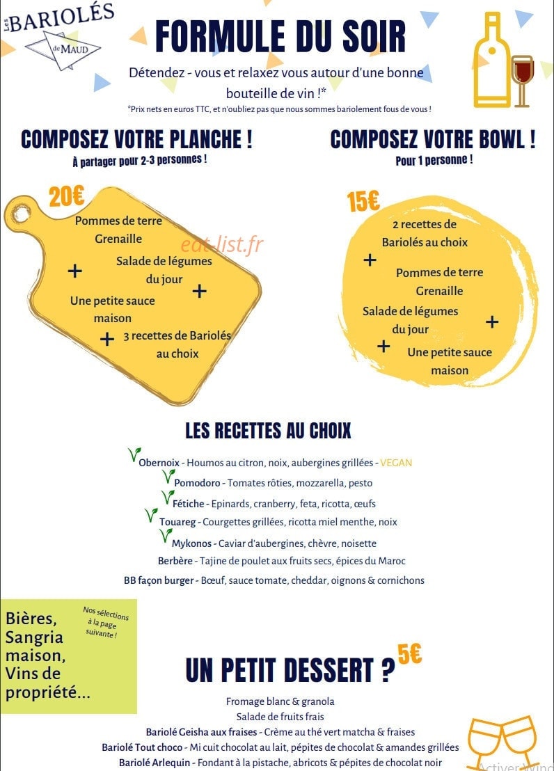 Les Bariolés de Maud — carte page 4