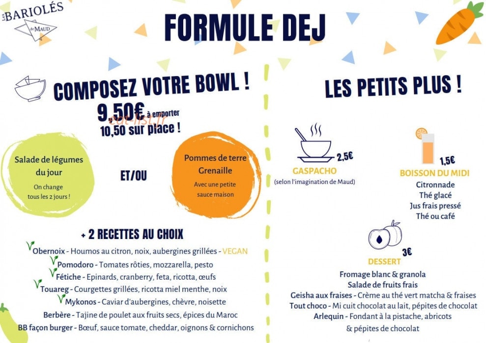Les Bariolés de Maud — carte page 3