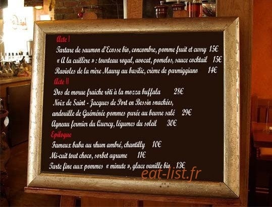 Les Comédiens — carte page 1