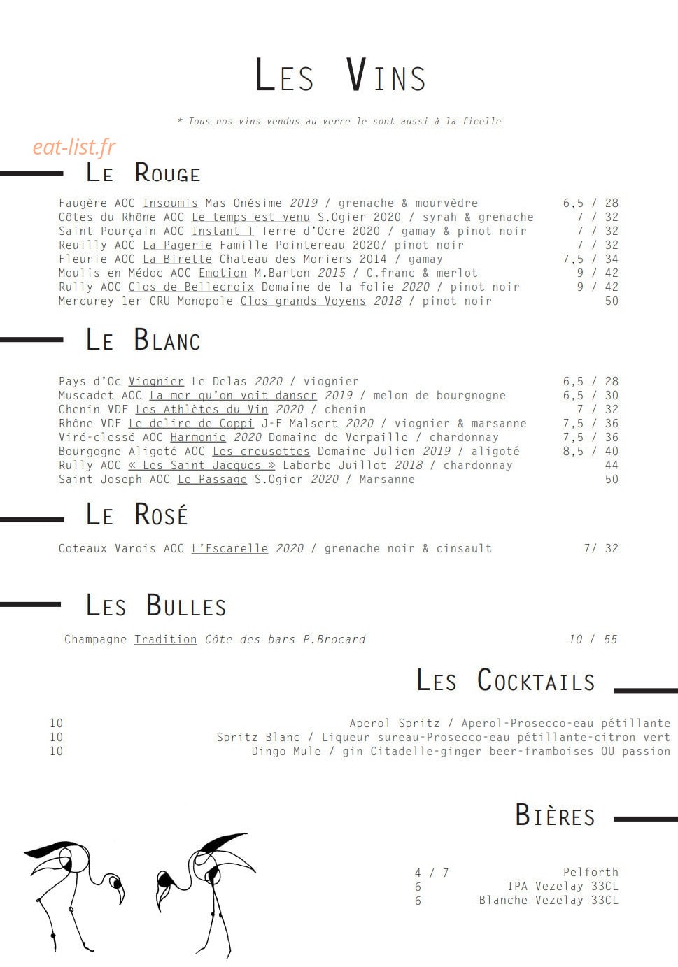 Les Confrères — carte page 3