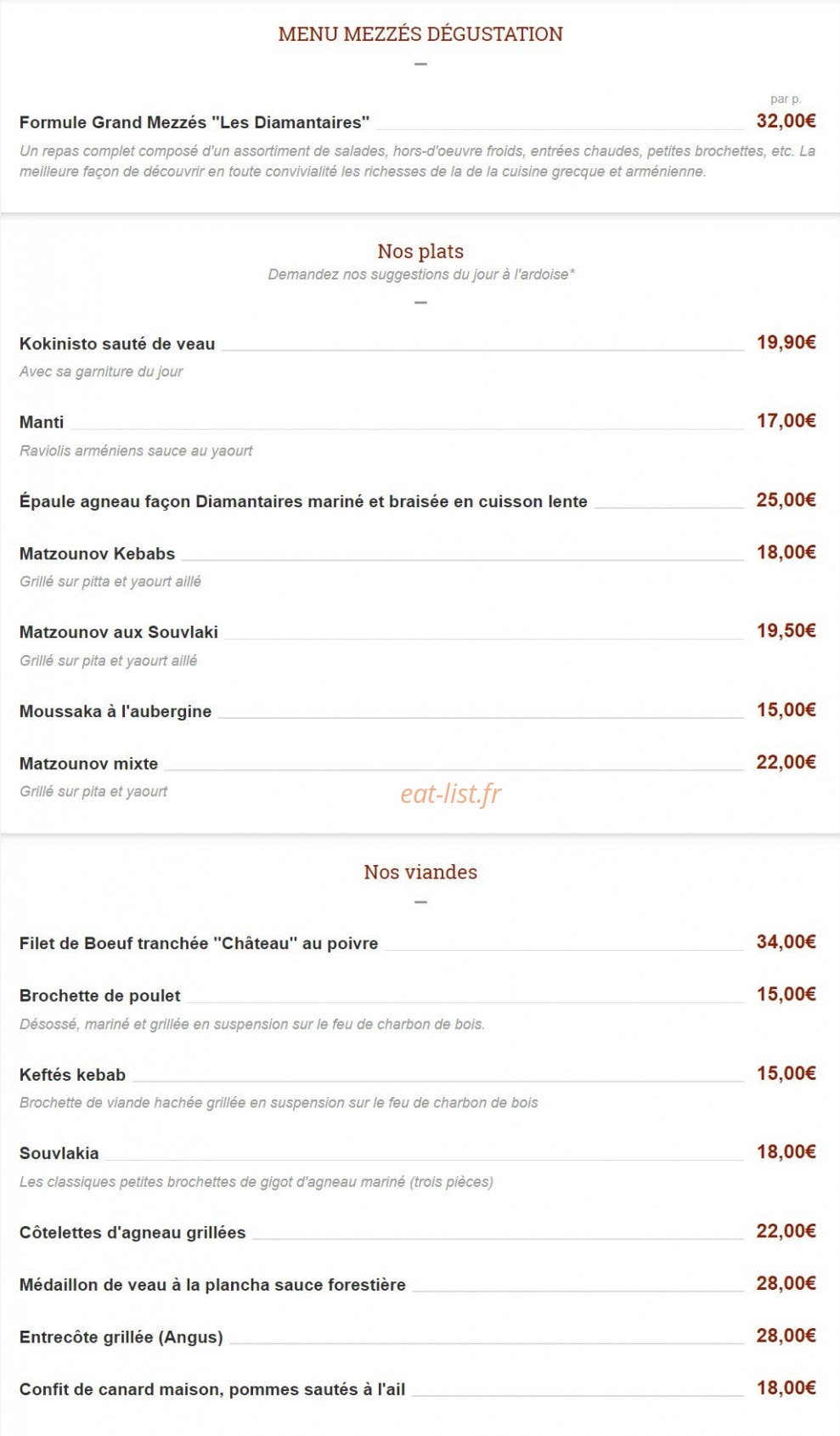Les Diamantaires — carte page 5