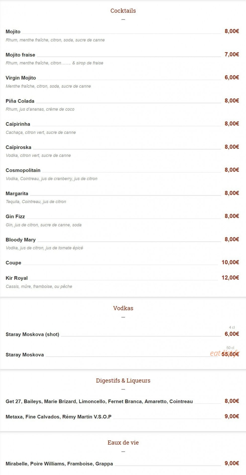 Les Diamantaires — carte page 3