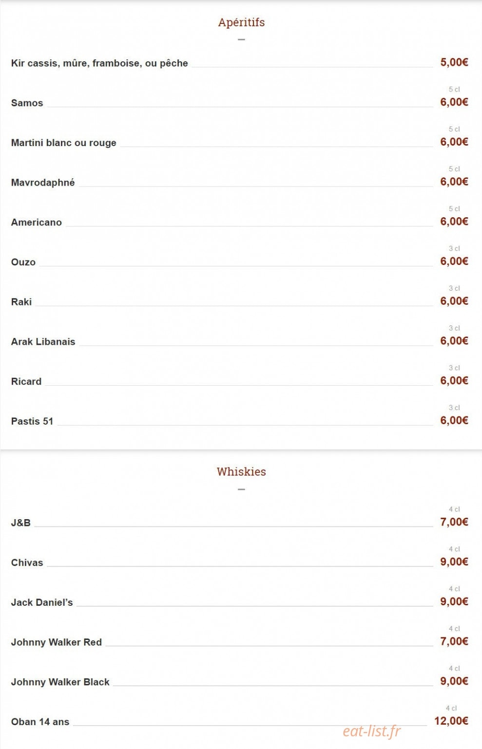 Les Diamantaires — carte page 2