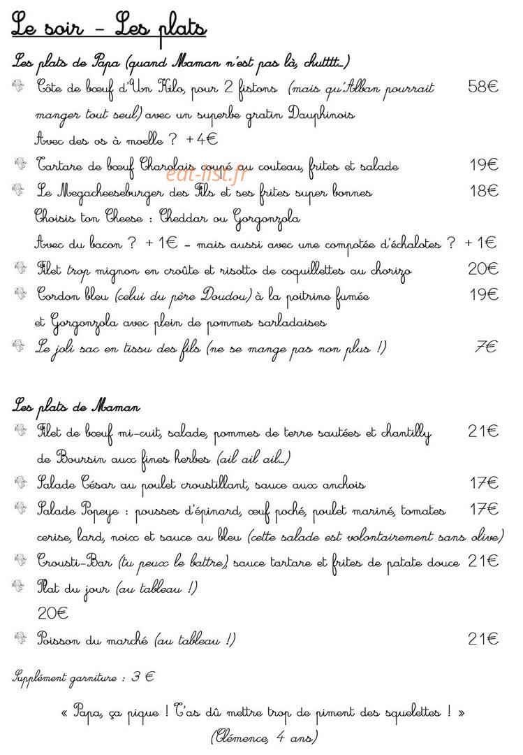 Les Fils à Maman — carte page 3