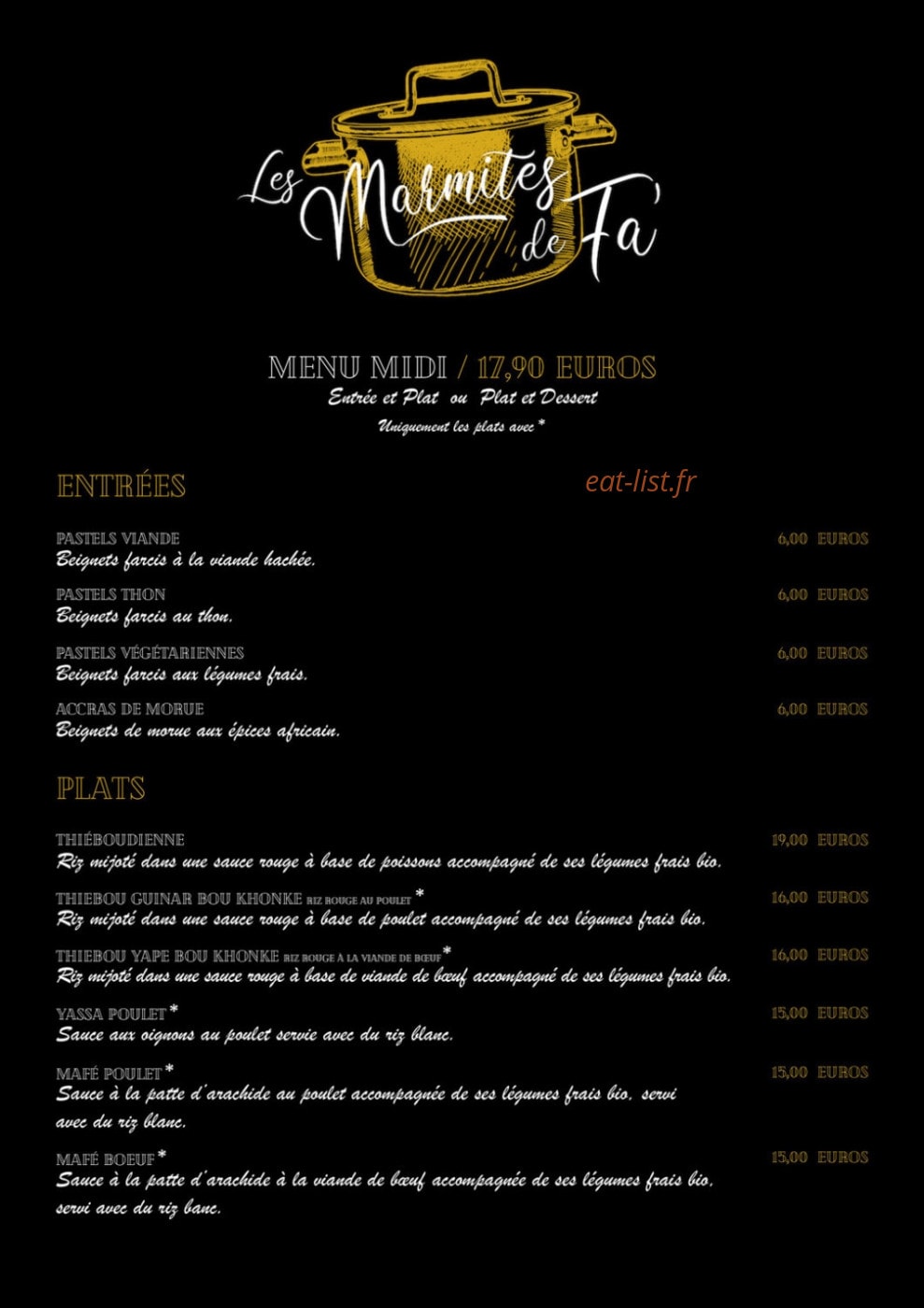 Les Marmite de Fa — carte page 1