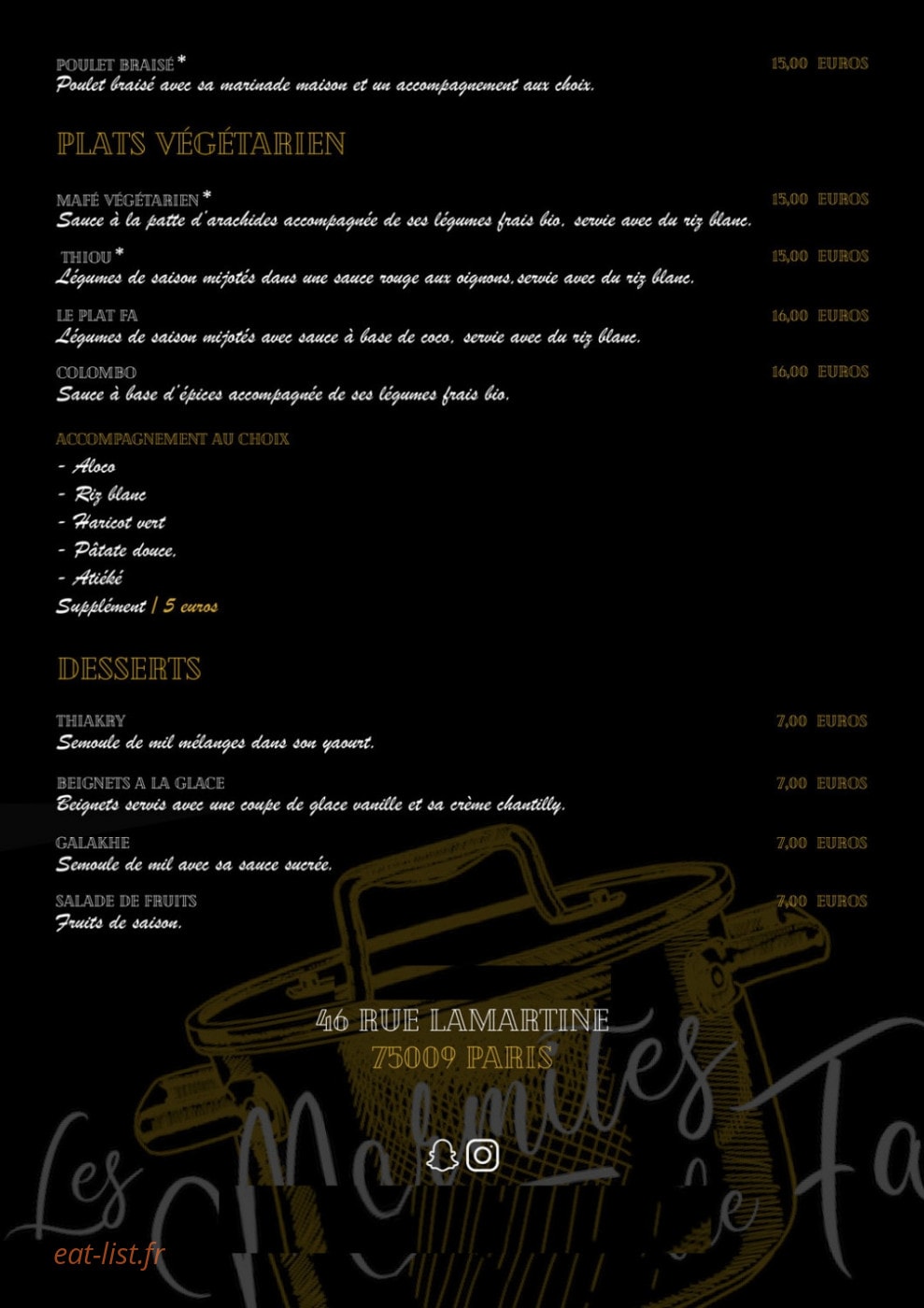 Les Marmite de Fa — carte page 2