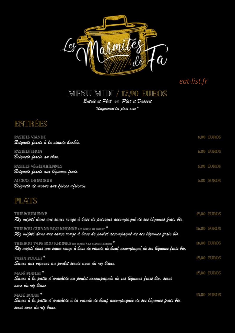 Les Marmites de Fa — carte page 2