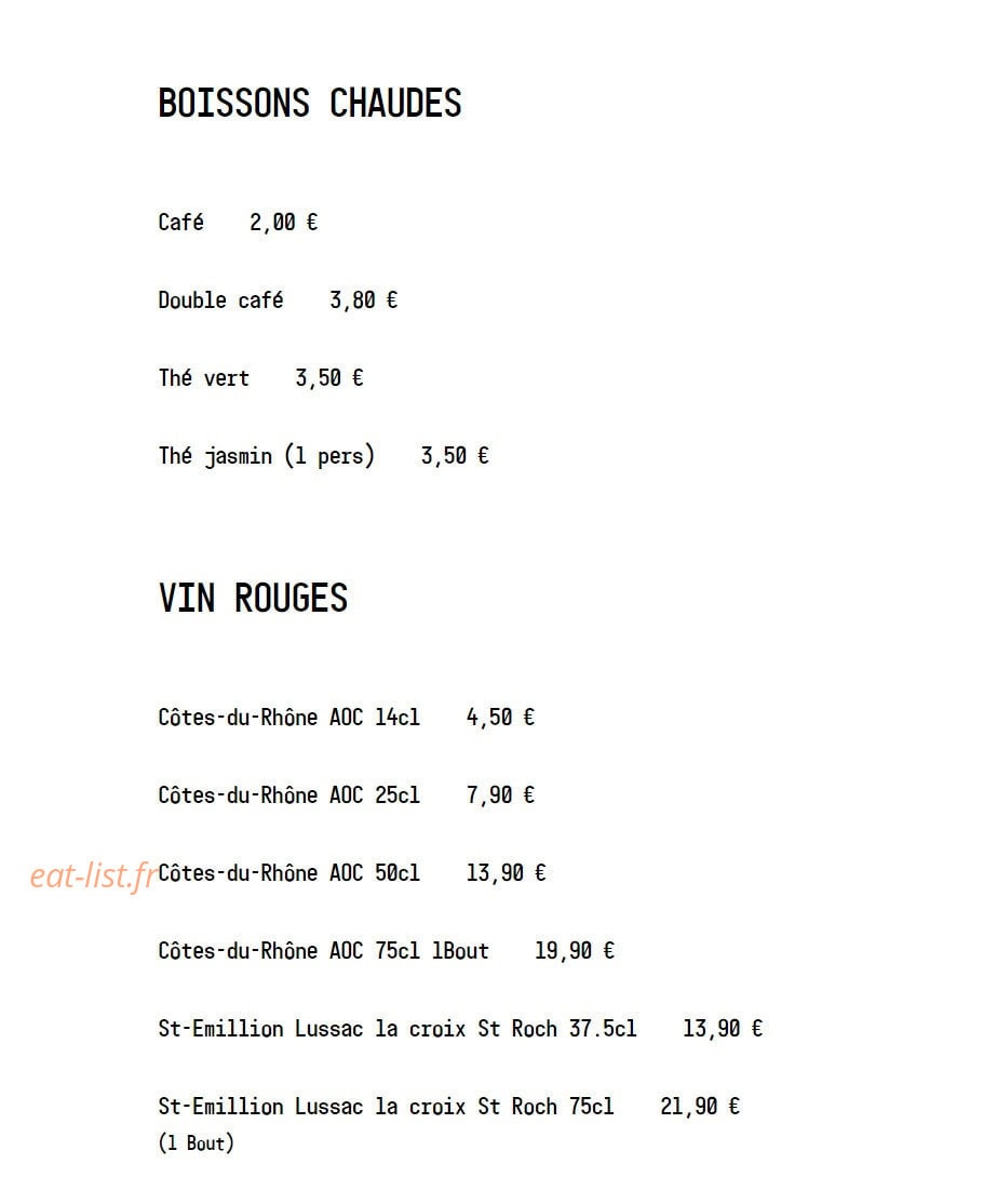 Les Nouilles Dansantes — carte page 12