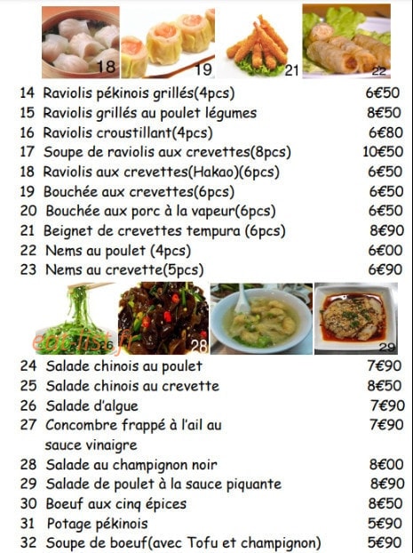 Les raviolis de grande mère — carte page 4