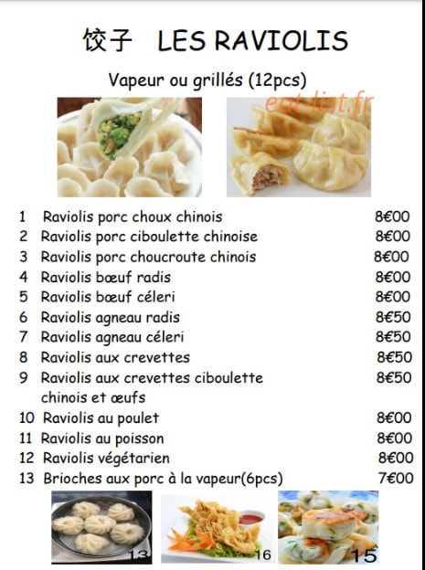Les raviolis de grande mère — carte page 3