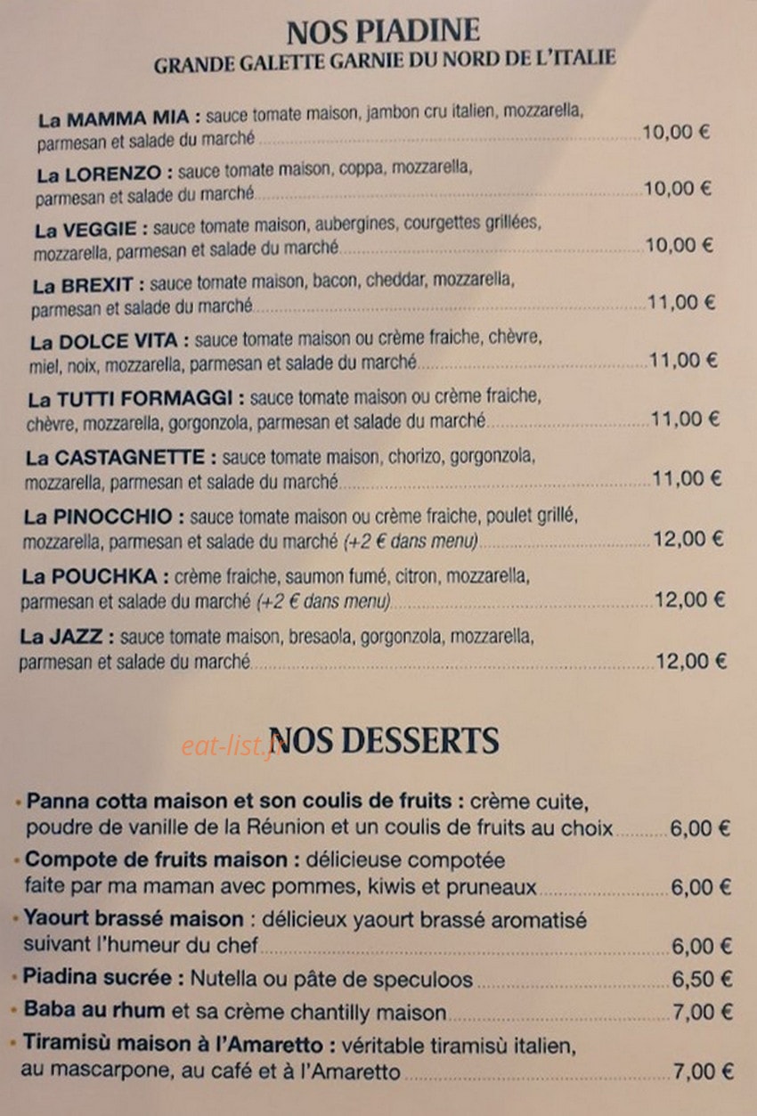 Les RDV italiens — carte page 1