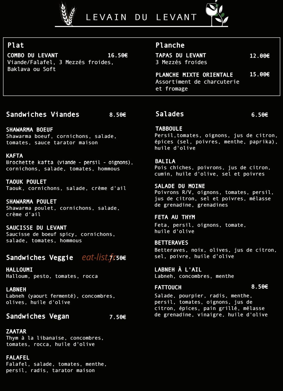 Levain du levant — carte page 1