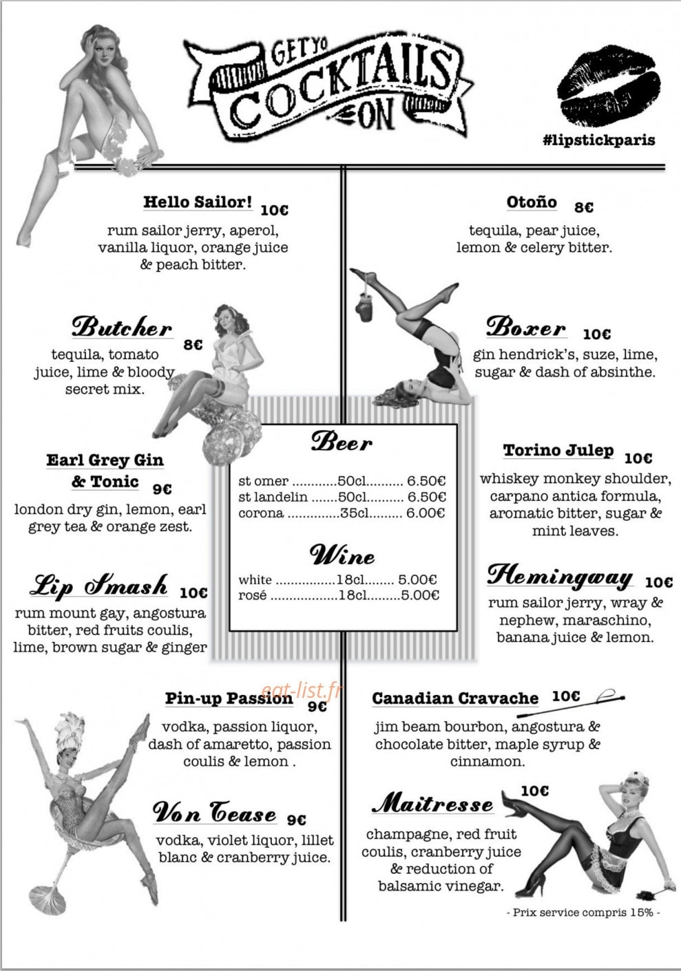 Lipstick — carte page 1