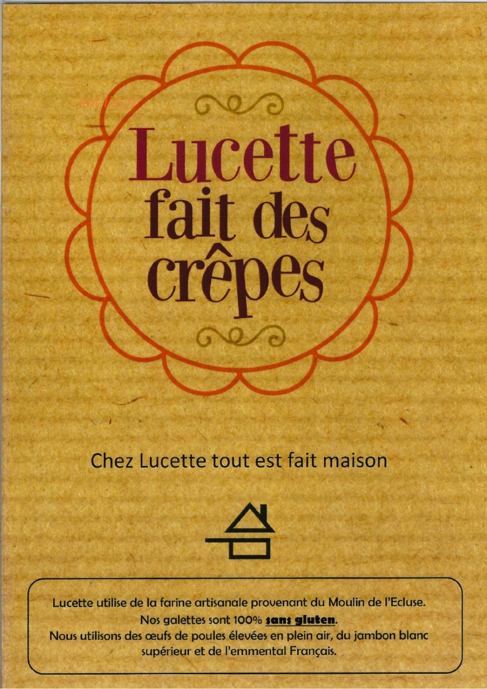 Lucette fait des crêpes — carte page 1