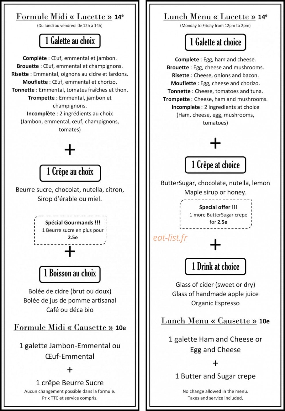Lucette fait des crêpes — carte page 5