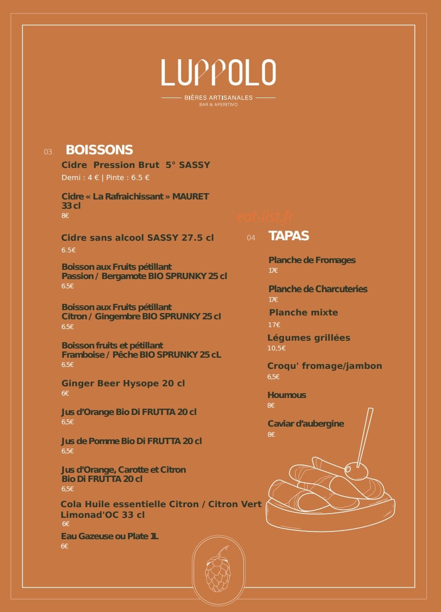 Luppolo Bar — carte page 2