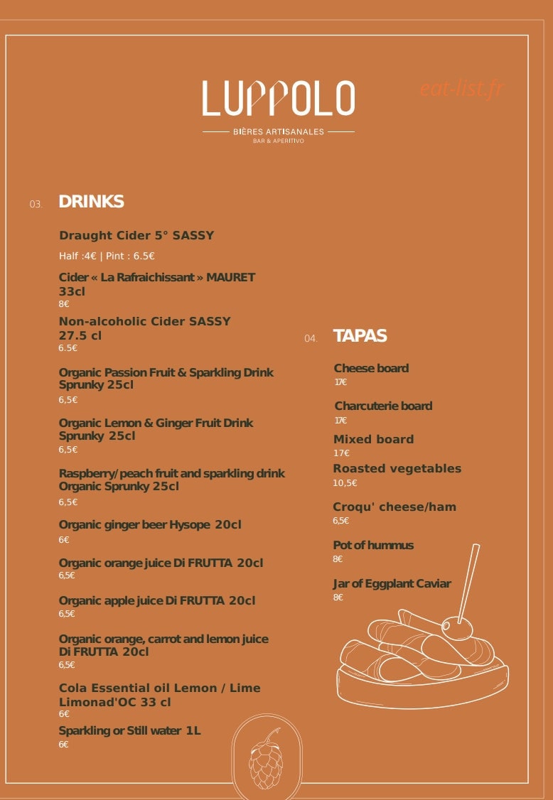 Luppolo Bar — carte page 6