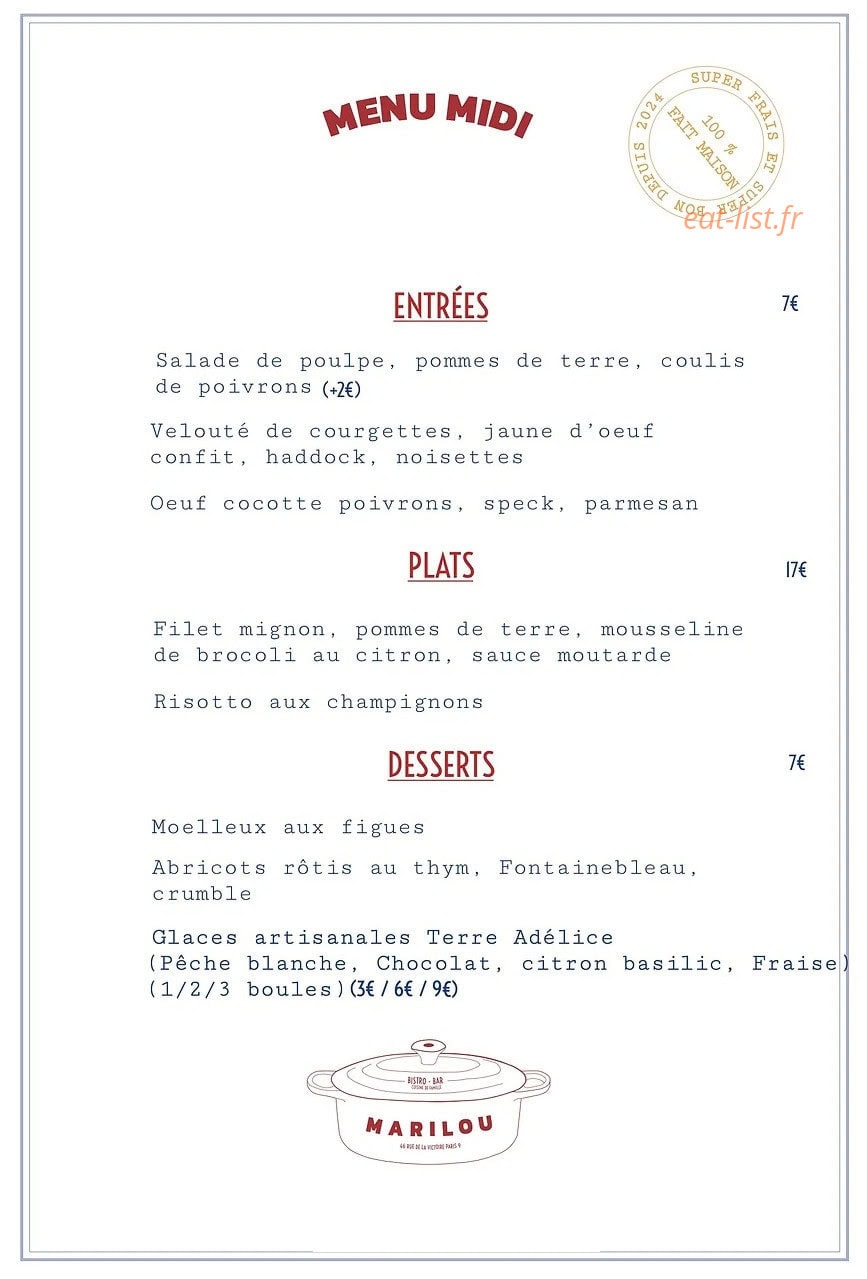 Marilou — carte page 1