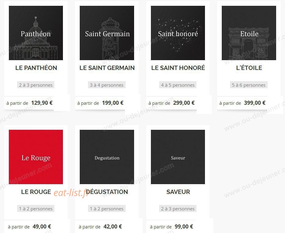 Marisco Paris — carte page 3