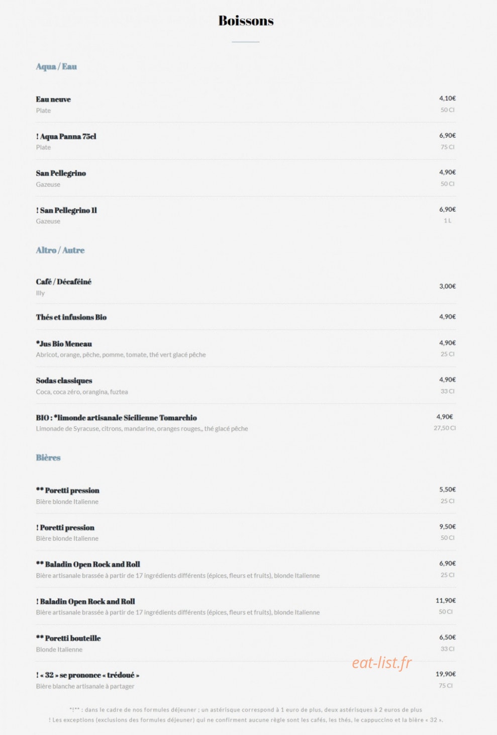 Matteo Pizza — carte page 6