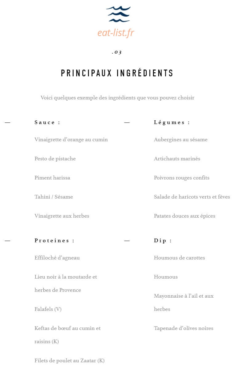 Med'Eat — carte page 2