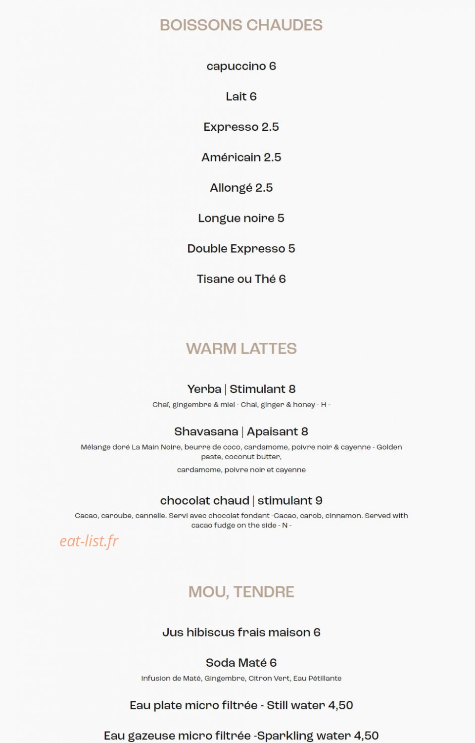 Mesa — carte page 6