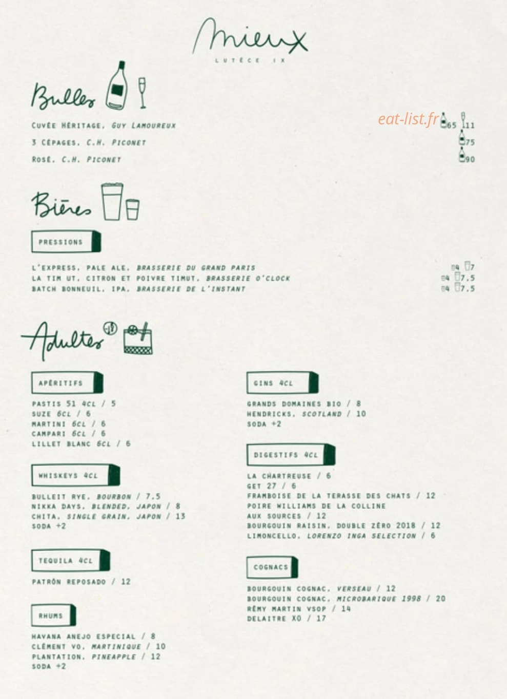Mieux — carte page 5