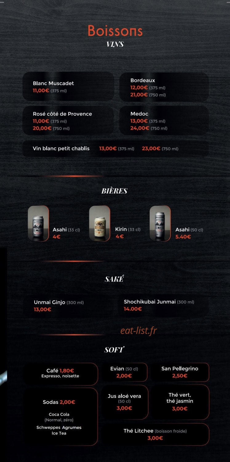 Mizushi — carte page 12