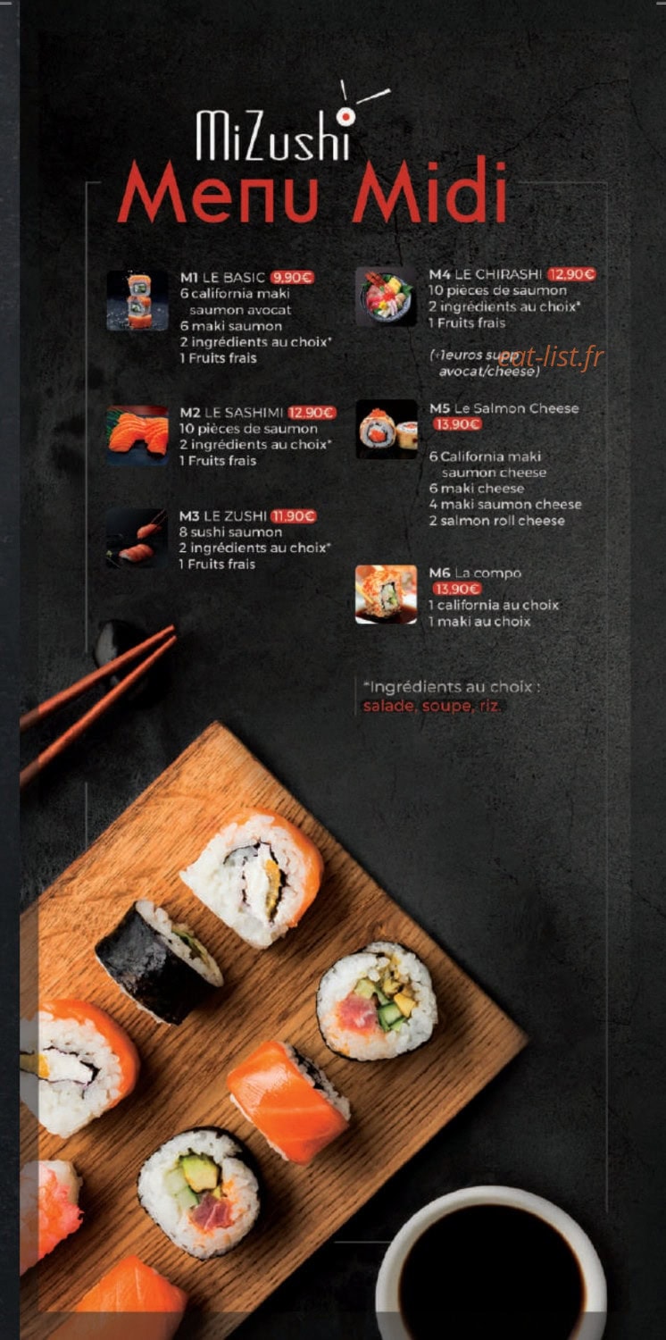 Mizushi — carte page 4