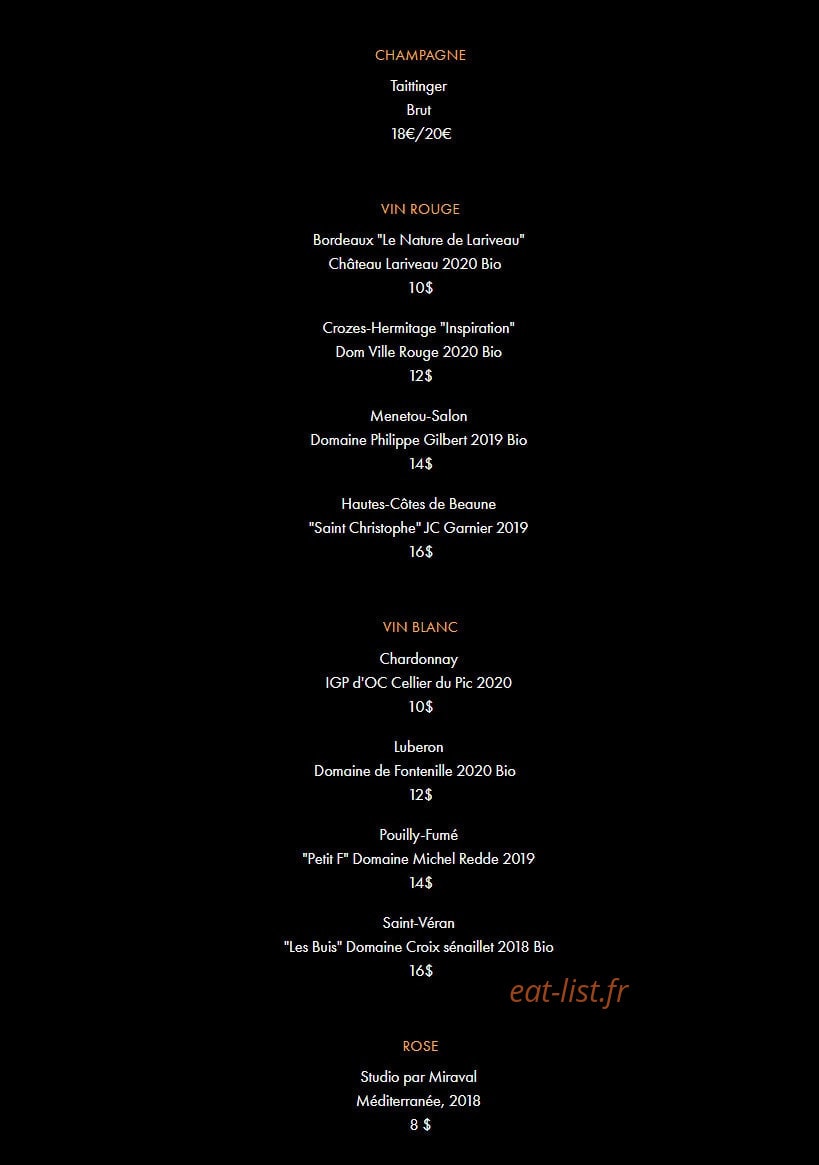 Moloko Pigalle — carte page 6