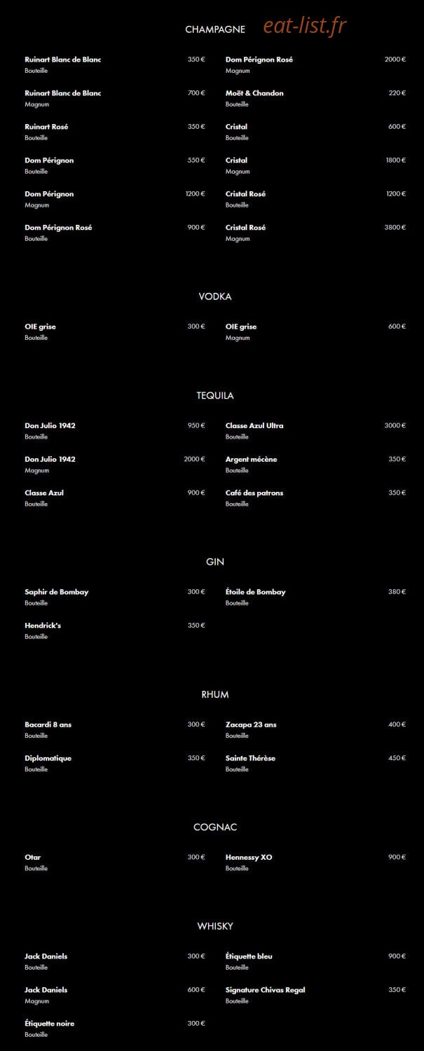 Moloko Pigalle — carte page 9