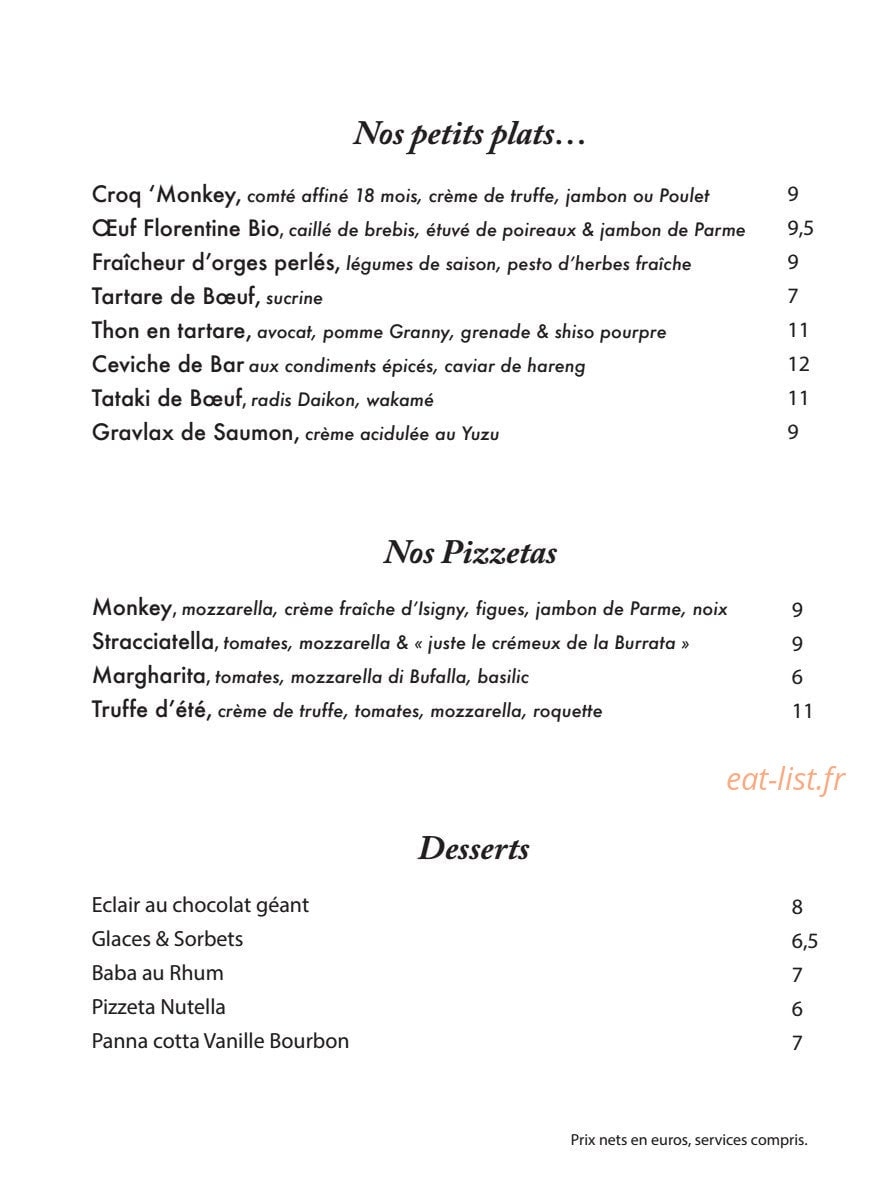 Monkey — carte page 2
