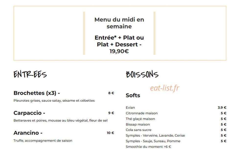 Mopa Döner — carte page 1