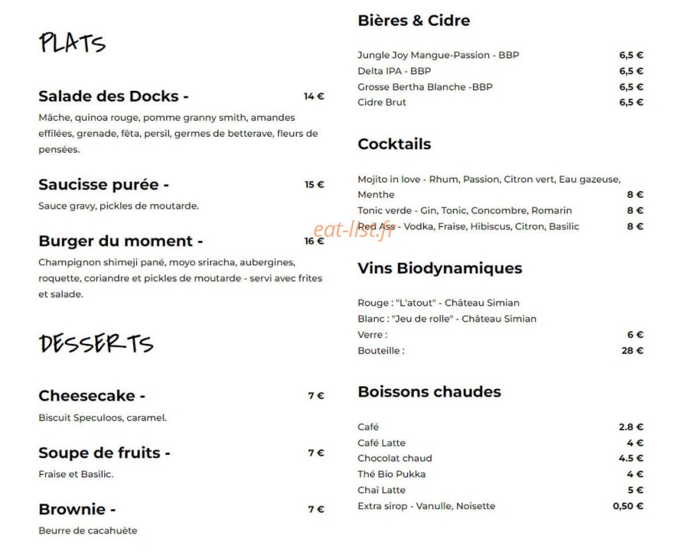 Mopa Döner — carte page 2