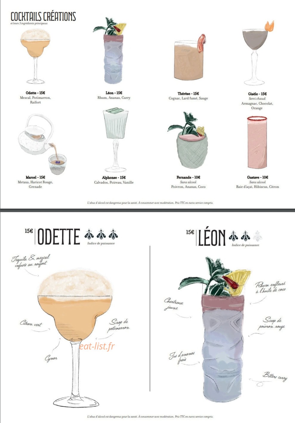 Nectar — carte page 3
