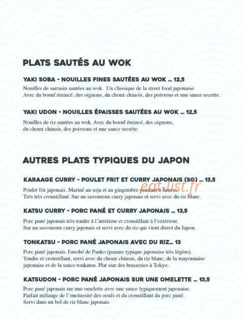 Neko Ramen — carte page 2