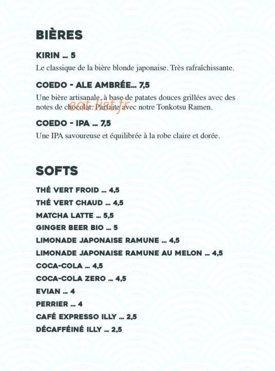 Neko Ramen — carte page 6