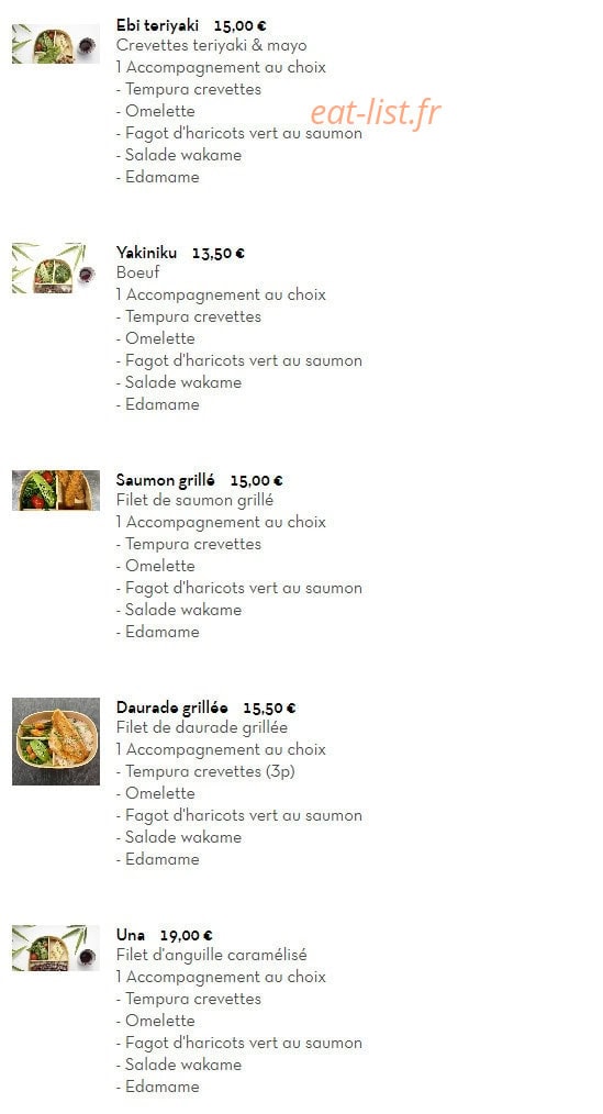 Obento — carte page 7
