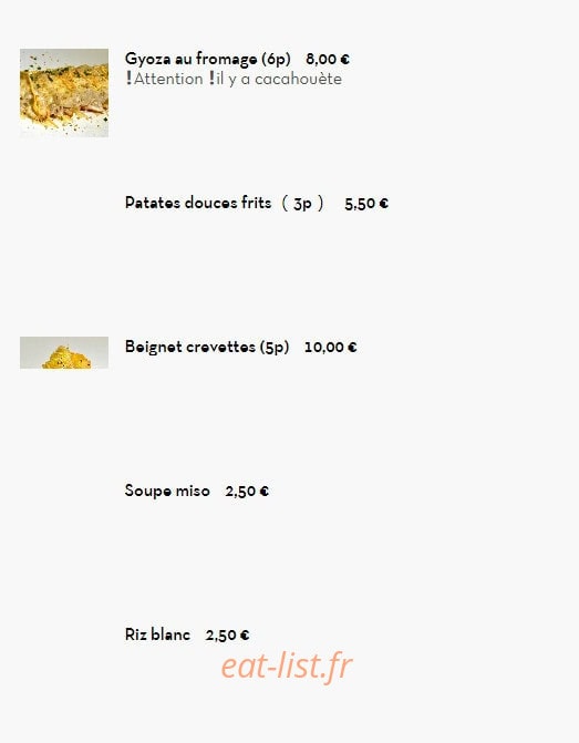 Obento — carte page 2