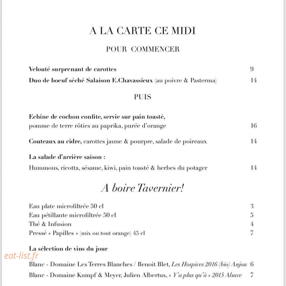 Papilles Coffeehouse & Restaurant — carte page 1