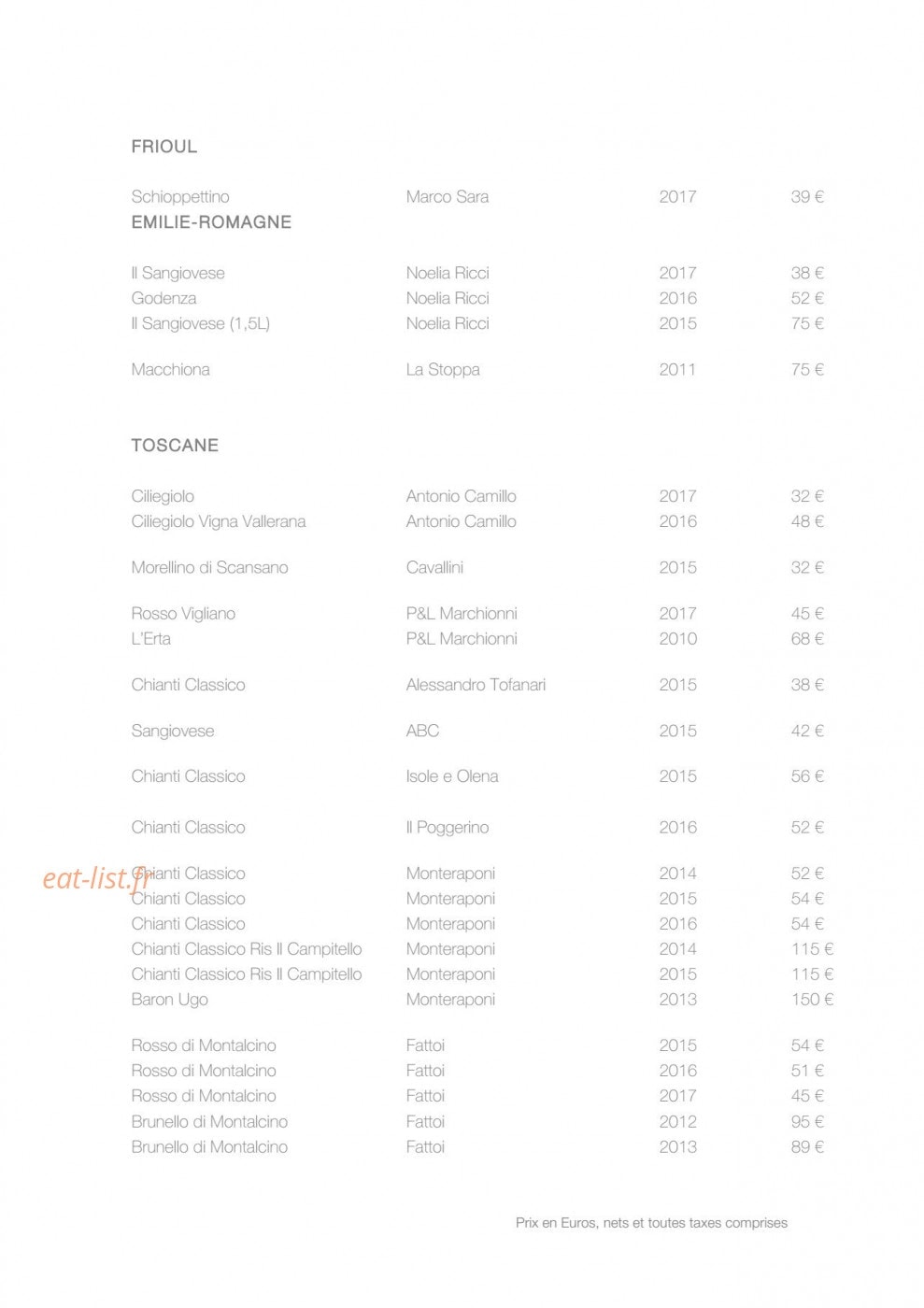 Pastore — carte page 9