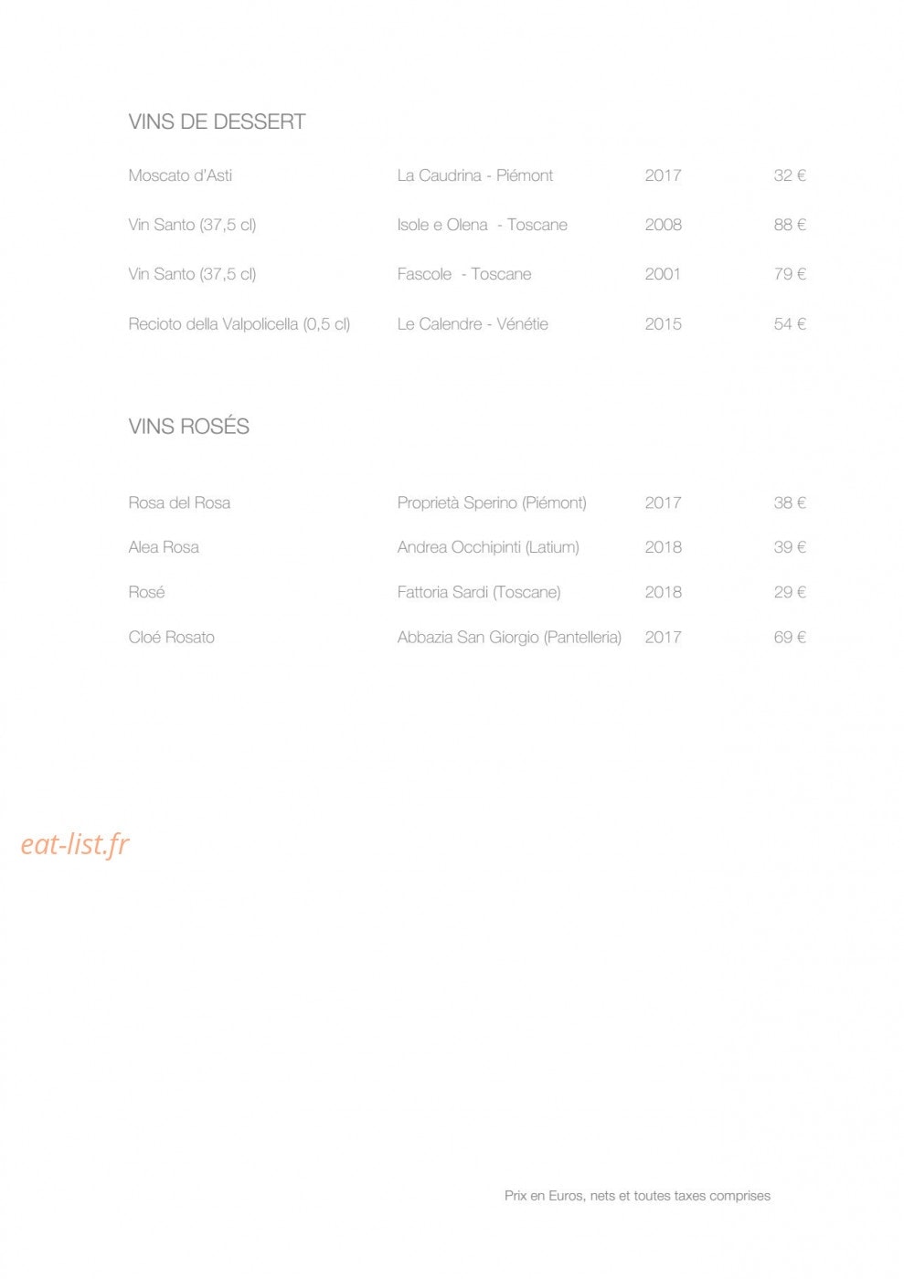 Pastore — carte page 12