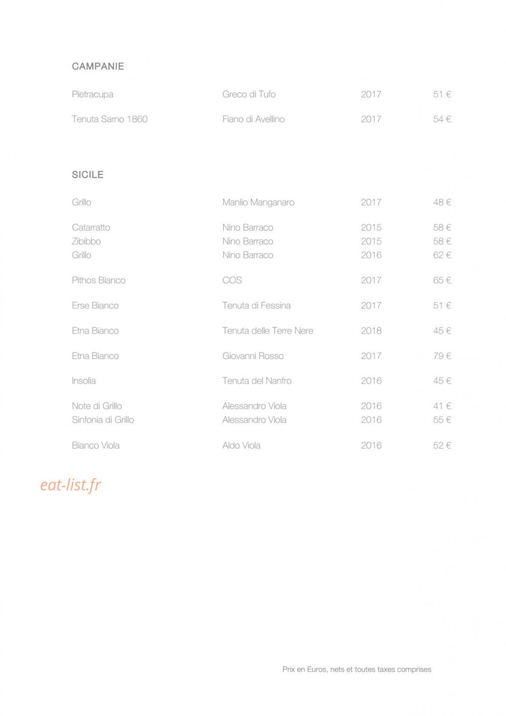Pastore — carte page 5