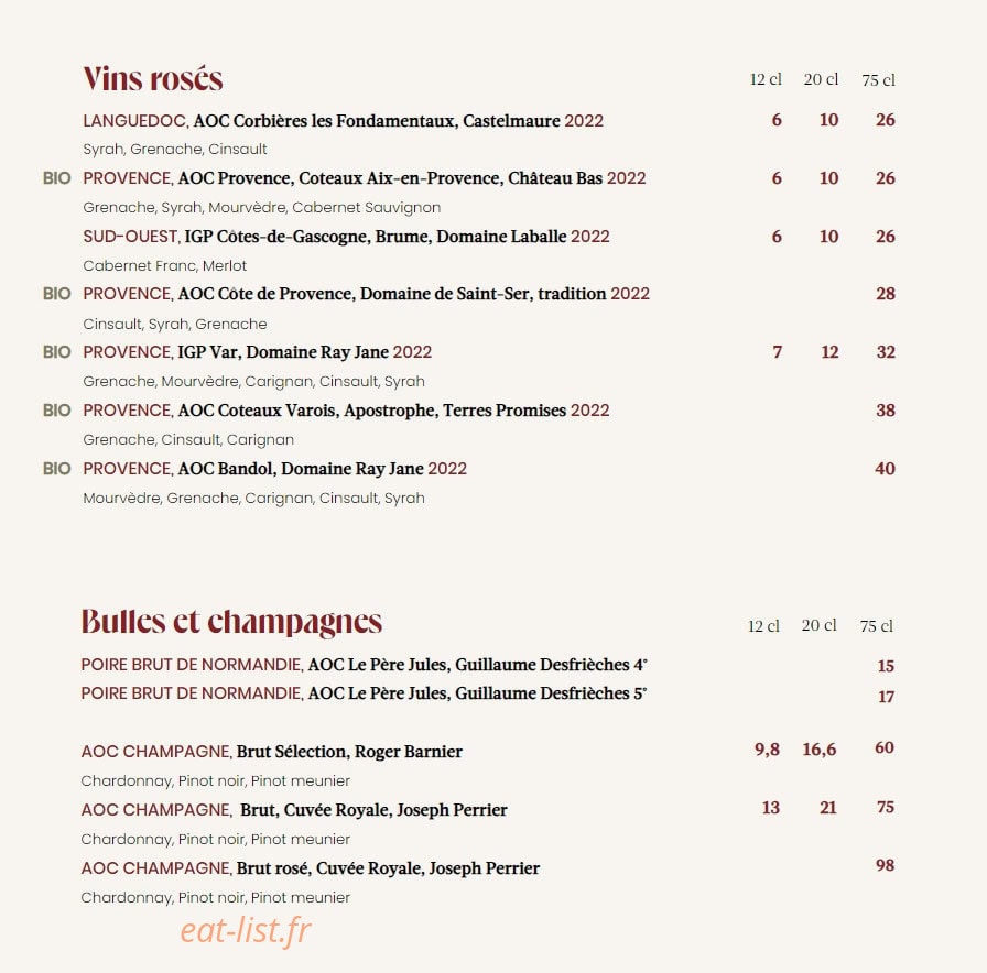 Paul & Julienne — carte page 5